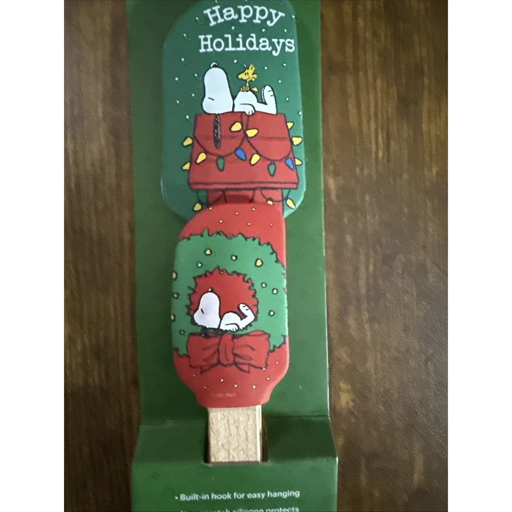 Peanuts Snoopy Spatula Kitchen Set Christmas Happy Holidays - 2 Pack